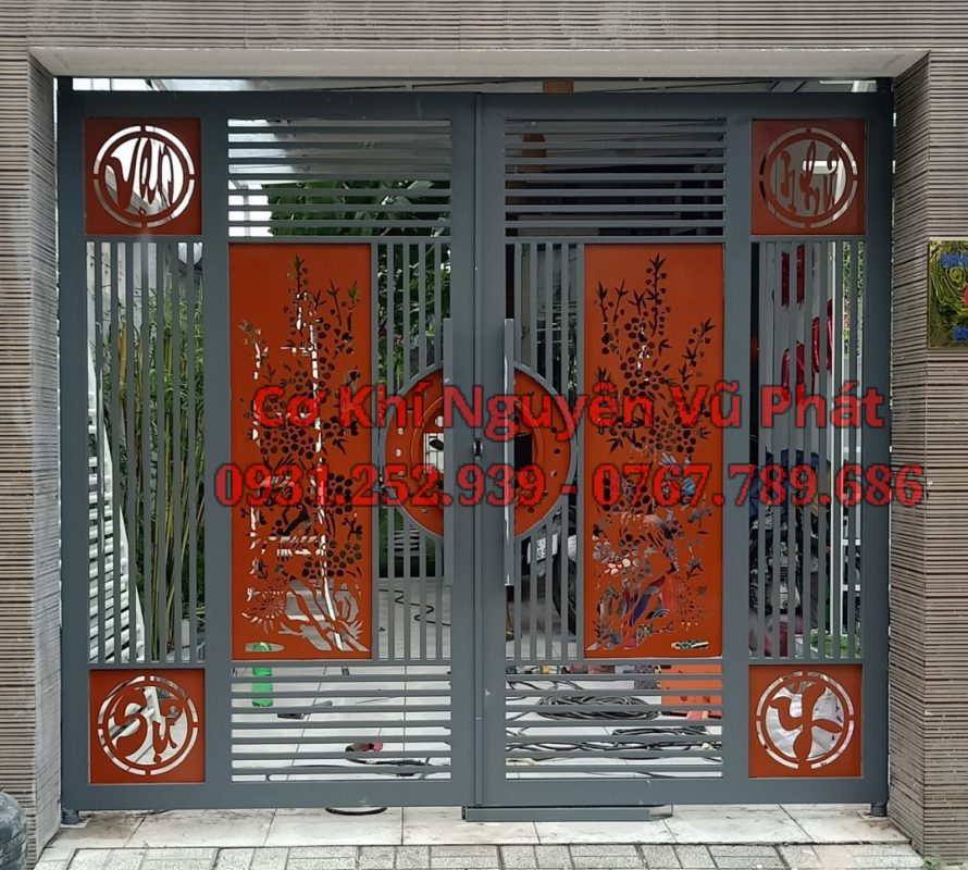 Lắp đặt cửa cổng sắt cnc tại thành phố Thuận An